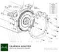 PMC Kit adaptador Volvo T - BMW M57N HGU HGK / N54 - 240mm / 9.45"