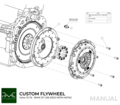 PMC Kit adaptador Volvo T - BMW M57N HGD JGA HGA - 240mm / 9.45"