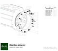 PMC Kit adaptador Nissan SR - Nissan 350Z Z33 370Z Z34 - 250mm / 9.84"