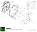 PMC Kit adaptador Toyota UZ - BMW M57N HGD JGA - 240mm / 9.45"
