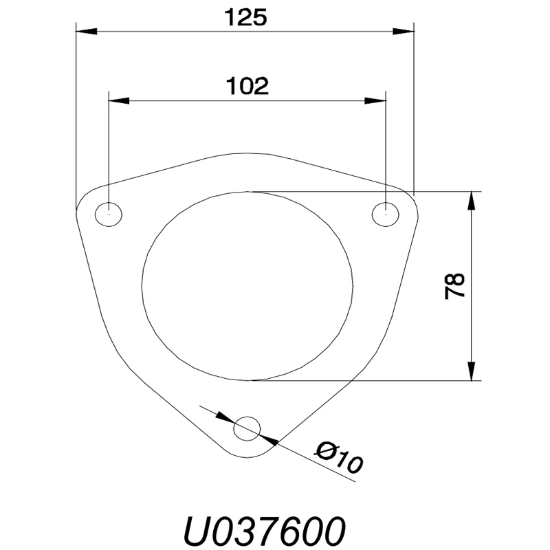 Brida de tubo 3 pulgadas (76 mm)