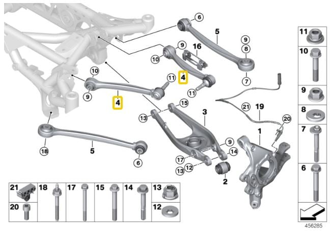 IRP Brazo Ajustable De Camber Trasero BMW F87 M2, F80 M3, F83 M4 (Ver. 2)