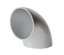 Tubo de aluminio 90 grados 89x3mm
