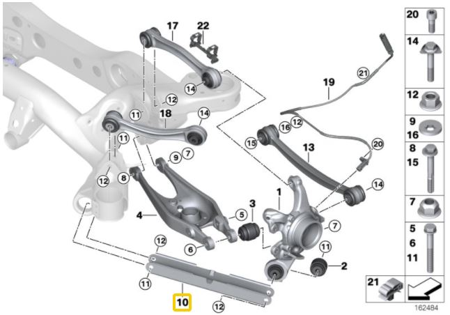 IRP Brazo Trasero (Alumino) BMW E8X, E9X