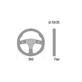 Sparco R350B Volante Cuero, Con botones