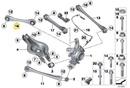 IRP Brazos de soporte traseros ajustables BMW F2x, F3x