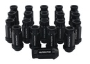 Tuercas Aluminio Negro M12x1,25 (50mm)