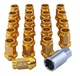 Tuercas Aluminio Oro M12x1,5 (39mm)