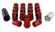 Kit Tuercas Rueda Acero Rojo M12x1.5 (32mm)