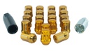 Kit Tuercas Rueda Acero Oro M12x1.5 (32mm)