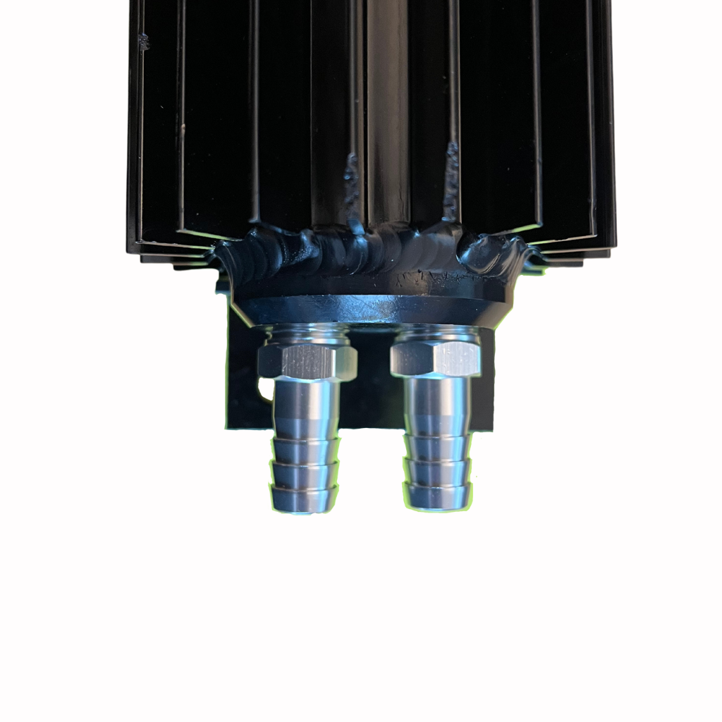 Cooler de combustible Negro 1/4" NPT 36.5cm (2 filas)