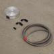 Kit de aceite Borgwarner SXE Turbo 2 x 90 grados AN4 + protector térmico de aluminio