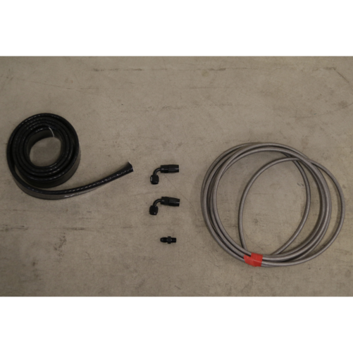 Garret Oil in Kit Turbo 2 x 90 Grados AN4 + Media Protectora de Calor de Silicona