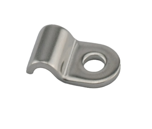 SPD Abrazadera en P "cromada" de acero inoxidable 4.76mm