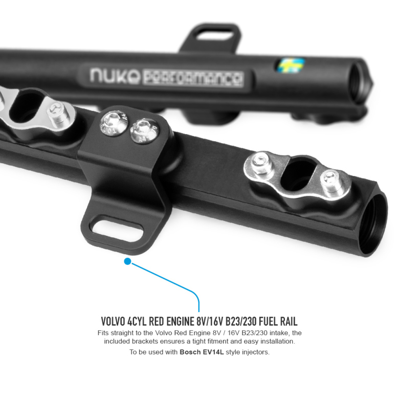 Nuke Carril de combustible Volvo 8v/16v B23/230