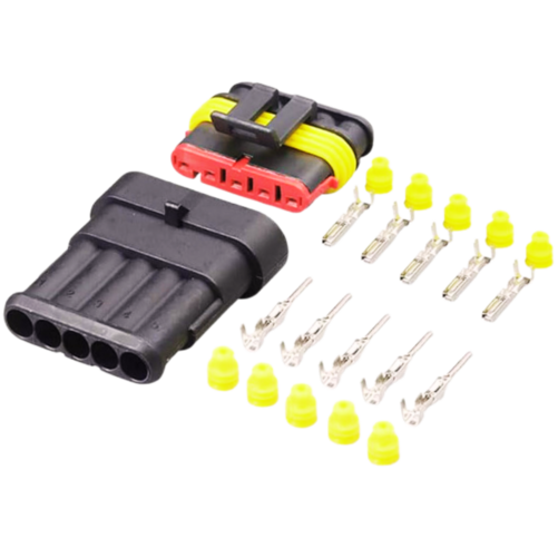 Conector 5-pin SuperSeal Masculino + Femenino