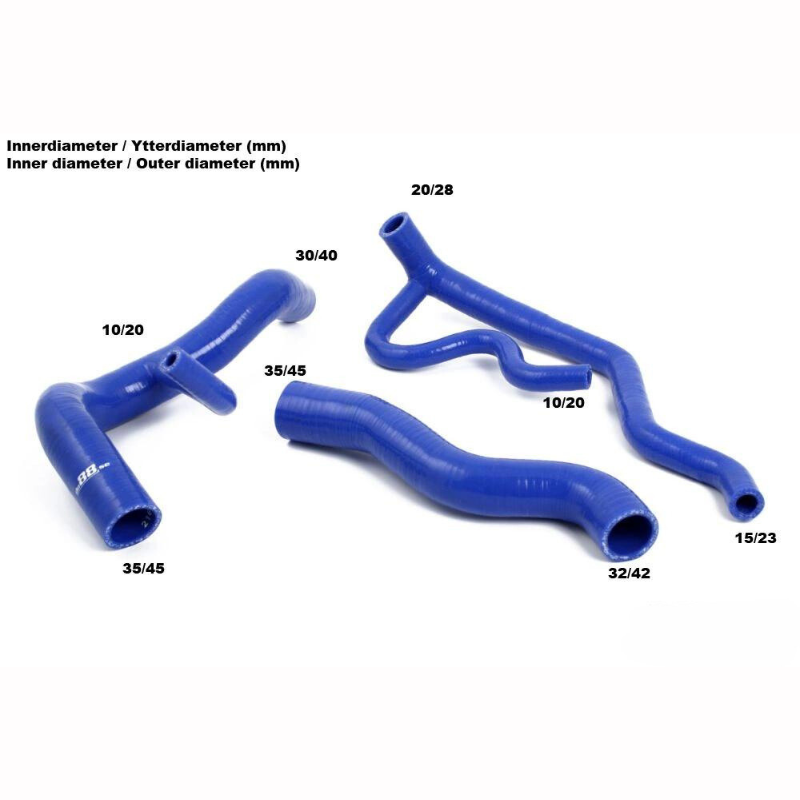 Mangueras de radiador turbo Volvo 700/940 Azul