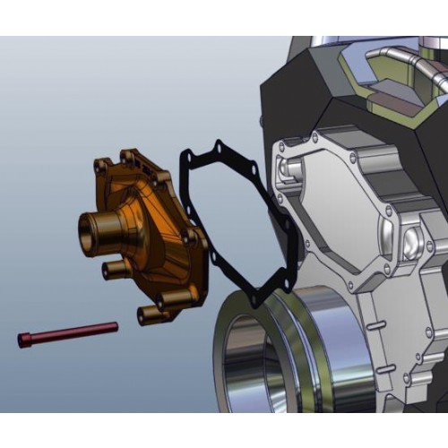 Adaptador de eliminación de bomba de agua GM Holden 253-308