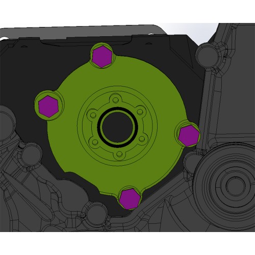 Davies Craig Adaptador de eliminación de bomba de agua Ford Coyote 5.0L