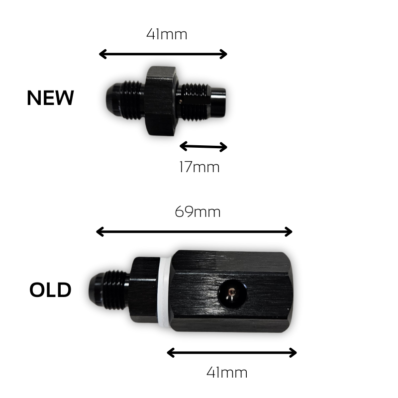 Válvula antivuelco V2 compacta AN6 negra
