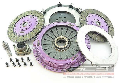 MITSUBISHI LANCER EVO V (CP9A. CT9A) - 230mm Orgánico Doble disco Kit de embrague Inkl. Svänghjul 1200Nm