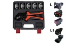 Alicates de engarzado universales para contactos eléctricos.