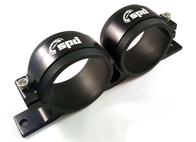SPD doble bomba de combustible soporte 60 mm negro
