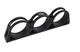 Soporte triple SPD billet 60mm negro