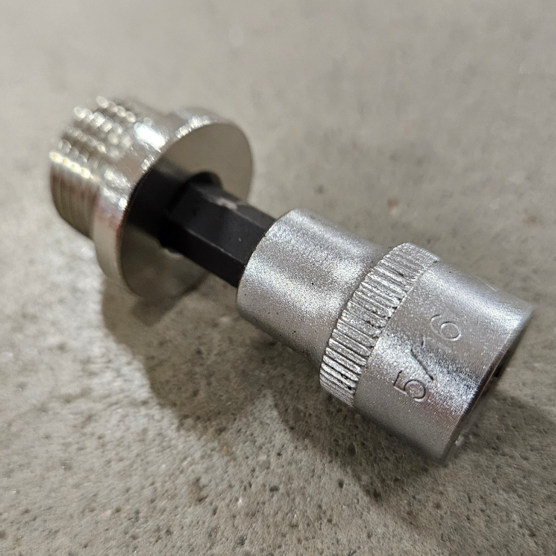 Conector lambda M18x1,5 inox - Hex. 5/16"