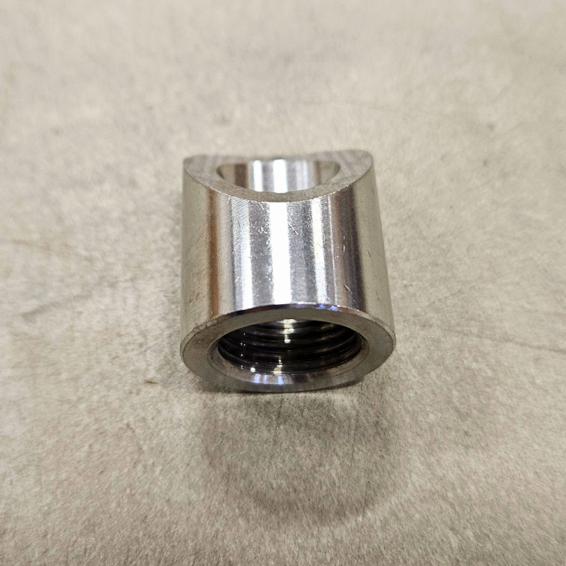 Tuerca lambda curva M18x1,5 Acero inoxidable (45°)