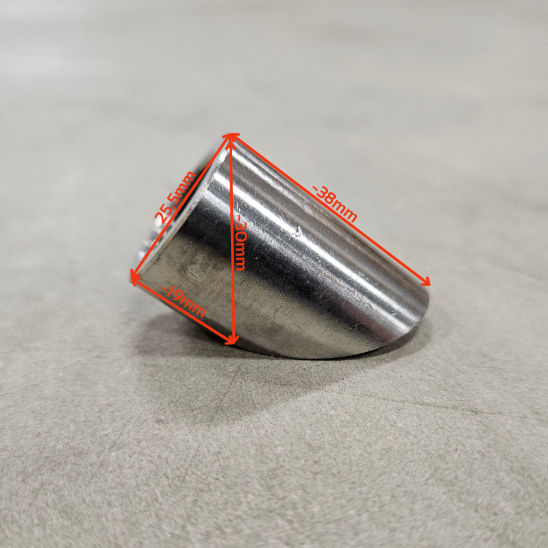 Tuerca lambda curva M18x1,5 Acero inoxidable (45°)