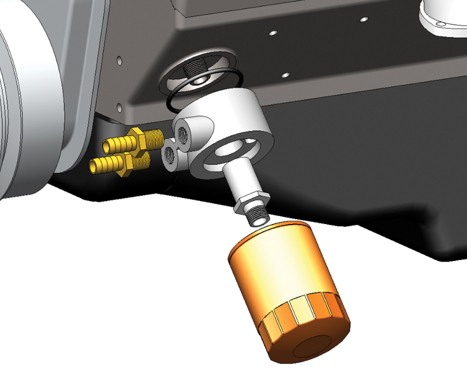 Adaptador de sándwich Chevy 13/16-16 hilo
