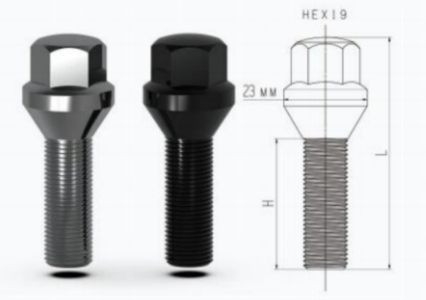 Tornillo de rueda v2 Plata M12x1,25