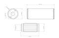 Filtro de combustible Nuke 10Micron Slim (filtro de acero inoxidable)