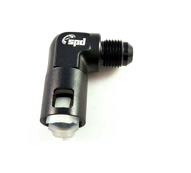 AN8 HOMBRE - Conector rápido femenino de 3/8" 90 °