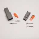 Conector 2-pin DTM Serie Masculino + Femenino