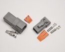 Conector 2-pin DTP Serie Masculino + Femenino