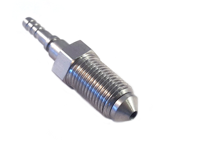 Racor de freno macho M10x1 Acero inoxidable (sin giro)