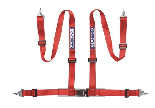 SPARCO 4PT SALIDAL HARNESS RED - CALLE