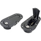 Cerradura de capó RaceLatch de aluminio negro (cerradura)
