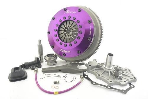 Xtreme Performance - 200mm Rígida Cerámico Doble disco Kit de embrague Con volante 1200Nm