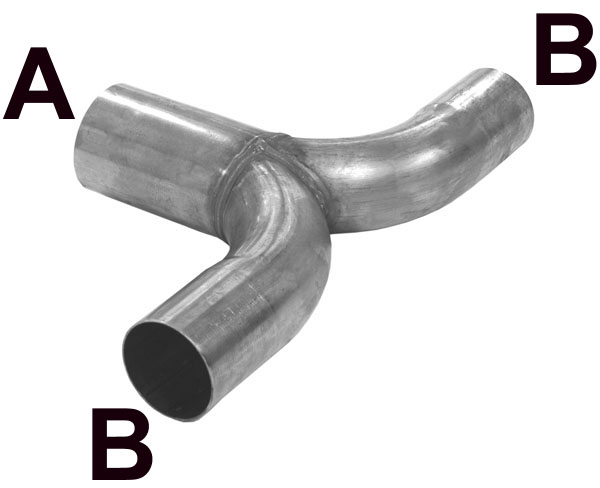 T-tubo 63,5x50,8 Inoxidable
