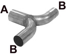T-Pipe 76x76 Inoxidable