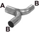 T-Pipe 76x76 Inoxidable