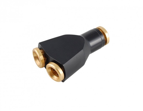 Ajuste neumático de Y-Cross (1/4" Manguera)