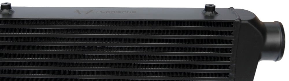 Hurricane Intercooler Negro 3" Conexiones (78 cm de ancho)