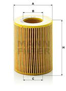 Filtro de aceite BMW M50, M52, M54, M56
