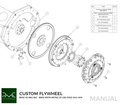PMC Flywheel BMW V8 M62 - BMW M57N M57N2 GS6-53DZ HGU HGK - Adaptador de sensor de cigüeñal de 240 mm +