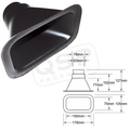Inlet 63 + 76mm negro