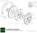 PMC Flywheel TOYOTA JZ - MAZDA RX88/Placa de presión BMW
